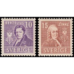 Suecia Sweden 275a/76a 1939 200 aniv. de la Real Academia de Ciencias MNH Suecia Sweden 275a/76a 1939 200 aniv. de la Real Academia de Ciencias MNH