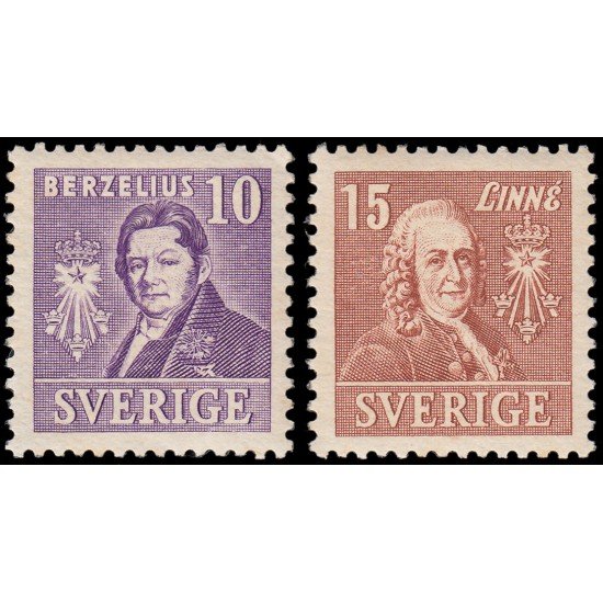 Suecia Sweden 275a/76a 1939 200 aniv. de la Real Academia de Ciencias MNH Suecia Sweden 275a/76a 1939 200 aniv. de la Real Academia de Ciencias MNH