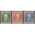 Suecia Sweden 254/56 1938 80 aniv. del Rey Gustavo V MNH