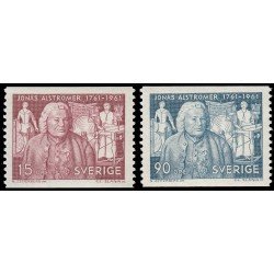 Suecia Sweden 484/85 200 aniv. de la muerte del industrial Jonas Alströmer MNH Suecia Sweden 484/85 200 aniv. de la muerte del industrial Jonas Alströmer MNH