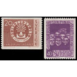 Suecia Sweden 448/49 1960 Año Mundial del Refugiado MNH Suecia Sweden 448/49 1960 Año Mundial del Refugiado MNH