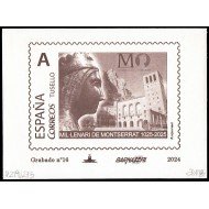 España Spain Grabado 16 Barnafil 2024 Montserrat 1025-2025
