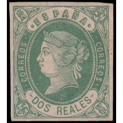 España Spain 62 1862 Isabel II Sin goma España Spain 62 1862 Isabel II Sin goma
