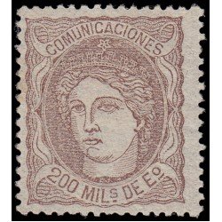 España Spain 109 1870 Alegoría MH España Spain 109 1870 Alegoría MH