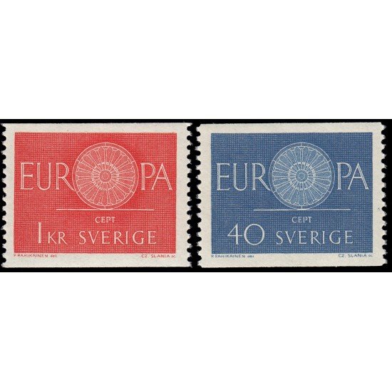 Suecia Sweden 454/55 1960 Europa MNH Suecia Sweden 454/55 1960 Europa MNH