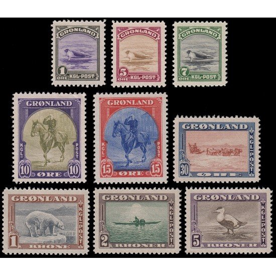 Groenlandia 10/18 1945 Edición Nueva York MNH Groenlandia 10/18 1945 Edición Nueva York MNH