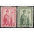 Islandia Iceland 234/35 1950 400 aniv. de la muerte del Obispo Jon Arason MNH