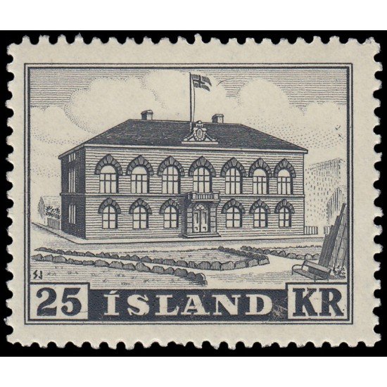 Islandia Iceland 238 1952 Edificio del parlamento en Reykjavik MNH Islandia Iceland 238 1952 Edificio del parlamento en Reykjavik MNH