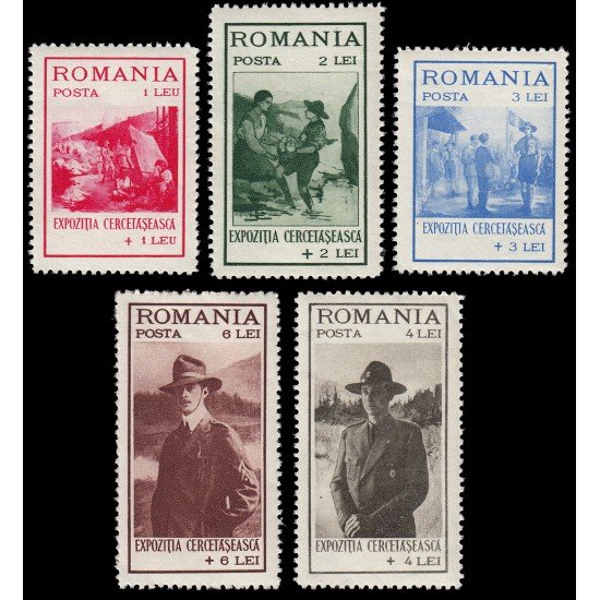 Rumanía Romania 422/26 1931 Exposición de escultismo en Bucarest MNH Rumanía Romania 422/26 1931 Exposición de escultismo en Bucarest MNH