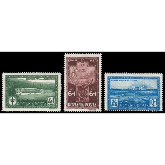 Rumanía Romania 449/51 1932 En beneficio del Fondo de Empleados de Correos y Telégrafos MNH Rumanía Romania 449/51 1932 En beneficio del Fondo de Empleados de Correos y Telégrafos MNH