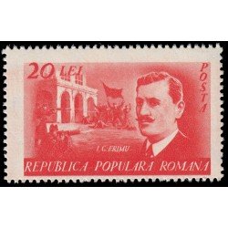 Rumanía Romania 1078 1949 30 aniv. de la muerte del sindicalista I.G.Frimu MNH Rumanía Romania 1078 1949 30 aniv. de la muerte del sindicalista I.G.Frimu MNH