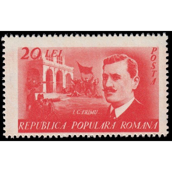 Rumanía Romania 1078 1949 30 aniv. de la muerte del sindicalista I.G.Frimu MNH Rumanía Romania 1078 1949 30 aniv. de la muerte del sindicalista I.G.Frimu MNH