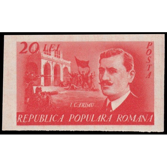 Rumanía Romania 1078 1949 30 aniv. de la muerte del sindicalista I.G.Frimu MNH Rumanía Romania 1078 1949 30 aniv. de la muerte del sindicalista I.G.Frimu MNH