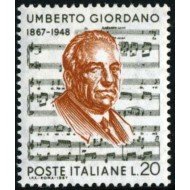 Italia Italy  984  1967 Cent. del compositor Umberto Giordano MNH