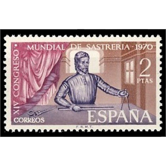 España Spain 1988 1970 XIV Congreso Mundial de Sastrería MNH