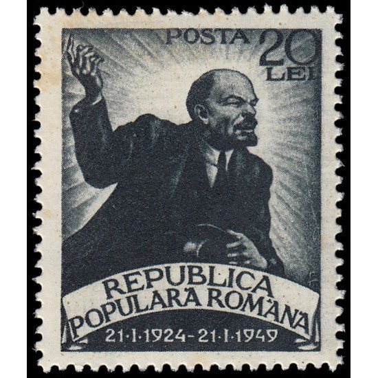 Rumanía Romania 1076 1949 25 aniv. de la muerte de Lenin MNH Rumanía Romania 1076 1949 25 aniv. de la muerte de Lenin MNH