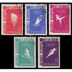 Rumanía Romania 1473/77 1956 Juegos olímpicos de Melbourne Usados Rumanía Romania 1473/77 1956 Juegos olímpicos de Melbourne Usados