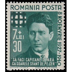 Rumanía Romania 641 1940 Retrato de Codeanu MNH Rumanía Romania 641 1940 Retrato de Codeanu MNH