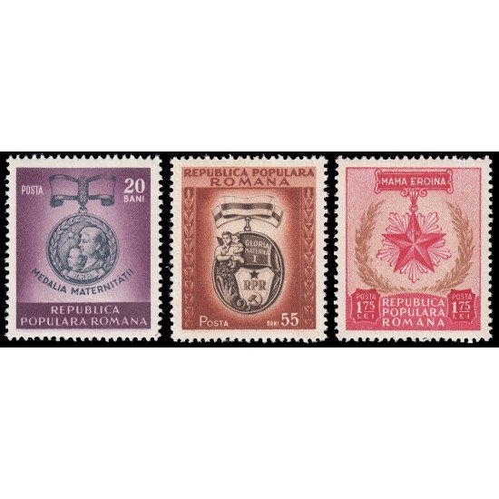Rumanía Romania 1212/14 1952 Día Internacional de la Mujer MNH Rumanía Romania 1212/14 1952 Día Internacional de la Mujer MNH