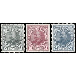 Bulgaria Bulgary 91/93 1912 25 aniv. del reinado de Fernando I MNH Bulgaria Bulgary 91/93 1912 25 aniv. del reinado de Fernando I MNH