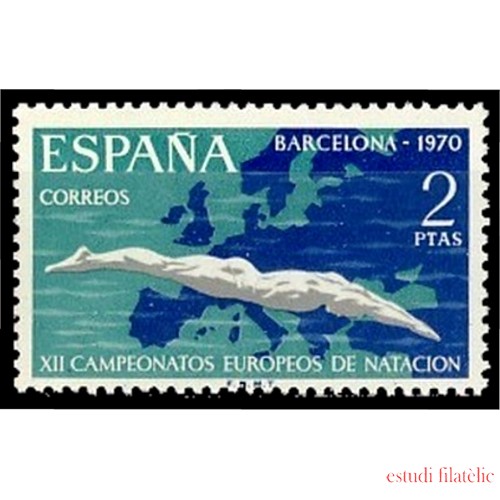España Spain 1989 1970 XII Campeonatos europeos de natación saltos y waterpolo Año 1970 MNH