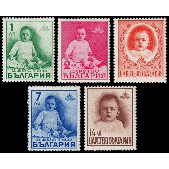 Bulgaria Bulgary 319/23 1938 Aniversario del príncipe heredero MH Bulgaria Bulgary 319/23 1938 Aniversario del príncipe heredero MH