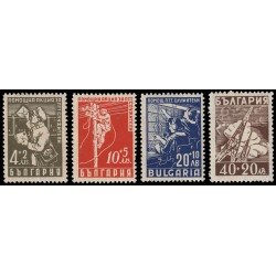 Bulgaria Bulgary 561/64 1947 En beneficio de las obras de asistencia de los Servicios Postales MNH
