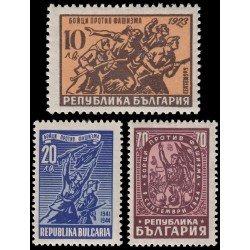 Bulgaria Bulgary 536/38 1947 Lucha contra el fascirmo MNH