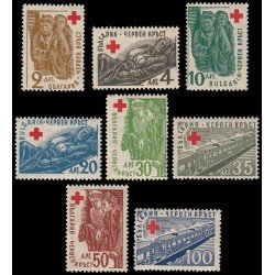 Bulgaria Bulgary 515/22 1947 En beneficio de la Cruz Roja MNH