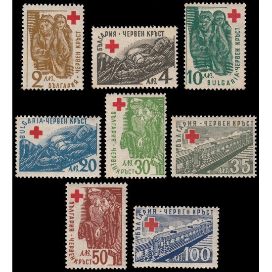 Bulgaria Bulgary 515/22 1947 En beneficio de la Cruz Roja MNH Bulgaria Bulgary 515/22 1947 En beneficio de la Cruz Roja MNH