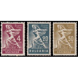 Bulgaria Bulgary 494/96 1946 Referendum del 8 de septiembre MNH