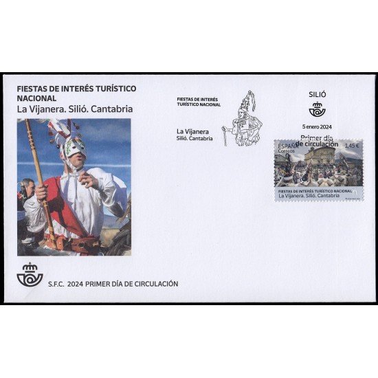 España Spain 5718 2024 Fiestas de interés turístico nacional La Vijanera Silió SPD Sobre Primer Día España Spain 5718 2024 Fiestas de interés turístico nacional La Vijanera Silió SPD Sobre Primer Día