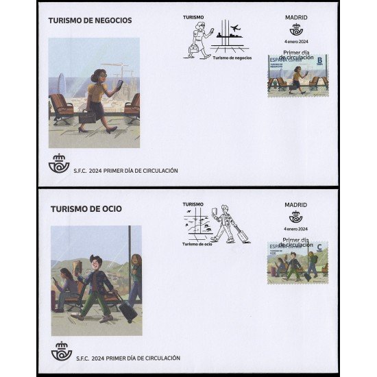España Spain 5716/17 2024 Turismo de negocios SPD Sobre Primer Día Tarifa B Tarifa C España Spain 5716/17 2024 Turismo de negocios SPD Sobre Primer Día Tarifa B Tarifa C