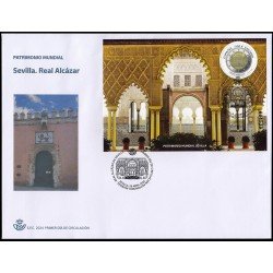España Spain 5741 2024 Patrimonio mundial Sevilla Real Alcázar SPD Sobre Primer Día España Spain 5741 2024 Patrimonio mundial Sevilla Real Alcázar SPD Sobre Primer Día