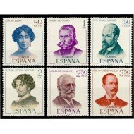 España Spain 1990/95 1970 Literatos Españoles Año 1970 MNH