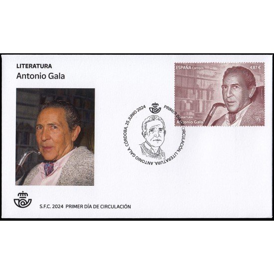 España Spain 5758 2024 Literatura Antonio Gala SPD Sobre Primer Día España Spain 5758 2024 Literatura Antonio Gala SPD Sobre Primer Día