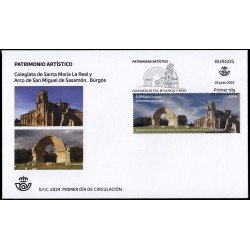 España Spain 5761 2024 Patrimonio Artístico Colegiata de Santa María La Real y Arco de San Miguel de Sasamón Burgos SPD Sobre Primer Día España Spain 5761 2024 Patrimonio Artístico Colegiata de Santa María La Real y Arco de San Miguel de Sasamón Burgos SPD Sobre Primer Día