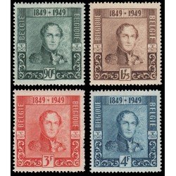 Bélgica 807/10 1949 Centenario del sello MNH Bélgica 807/10 1949 Centenario del sello MNH