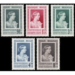Bélgica 863/67 1951 Por la fundación médica Reina Elisabeth MNH Bélgica 863/67 1951 Por la fundación médica Reina Elisabeth MNH
