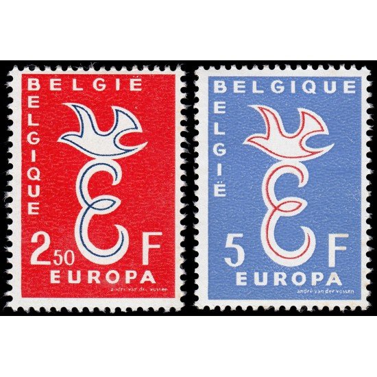 Bélgica 1064/65 1958 Europa MNH Bélgica 1064/65 1958 Europa MNH