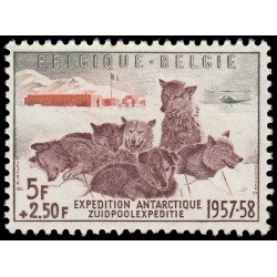Bélgica 1030 1957 Expedición antártica belga MNH Bélgica 1030 1957 Expedición antártica belga MNH