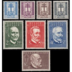 Bélgica 930/37 1953 En beneficio de obras antituberculosis MNH Bélgica 930/37 1953 En beneficio de obras antituberculosis MNH