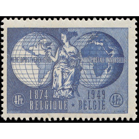 Bélgica 812 1949 75º Aniv. del UPU MNH Bélgica 812 1949 75º Aniv. del UPU MNH