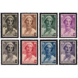 Bélgica 411/18 1935 Muerte de la reina Astrid MH Bélgica 411/18 1935 Muerte de la reina Astrid MH