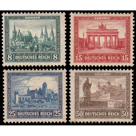 Alemania Imperio Germany 427/30 1930 Exposición filatélica de Berlín MH