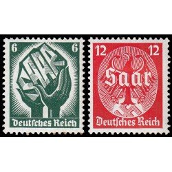 Alemania Imperio Germany 509/10 1934 Plebiscito del Sarre MH Alemania Imperio Germany 509/10 1934 Plebiscito del Sarre MH