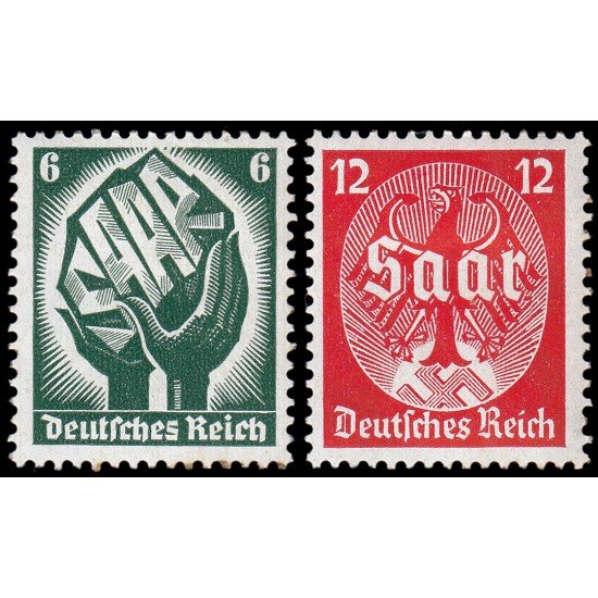 Alemania Imperio Germany 509/10 1934 Plebiscito del Sarre MH Alemania Imperio Germany 509/10 1934 Plebiscito del Sarre MH