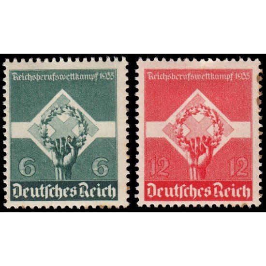 Alemania Imperio Germany 530/31 1935 Primer concurso profesional de la juventud obrera MH Alemania Imperio Germany 530/31 1935 Primer concurso profesional de la juventud obrera MH