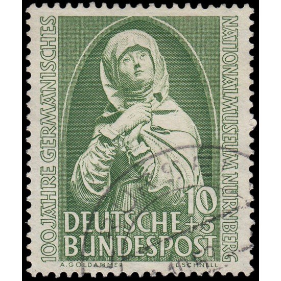 Alemania Federal Germany 38 1952 100 años del Museo Nacional Alemán de Núremberg Usado Alemania Federal Germany 38 1952 100 años del Museo Nacional Alemán de Núremberg Usado