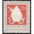 Alemania Federal Germany 75 1954 1200 aniv. de la muerte de San Bonifacio MH
